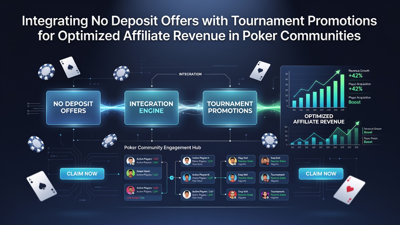 Visualisierung der Verknüpfung von No-Deposit-Angeboten mit Poker-Turnieraktionen in Community-Plattformen