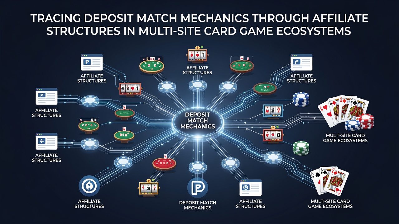Darstellung der Deposit-Match-Verfolgung in vernetzten Kartenspiel-Plattformen über Affiliate-Netzwerke