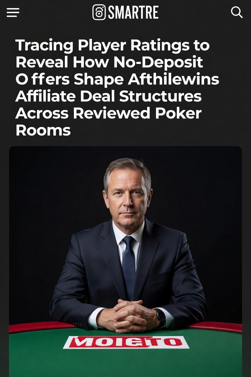 Visualisierung von Spielerbewertungen und No-Deposit-Angeboten in verschiedenen Poker-Räumen